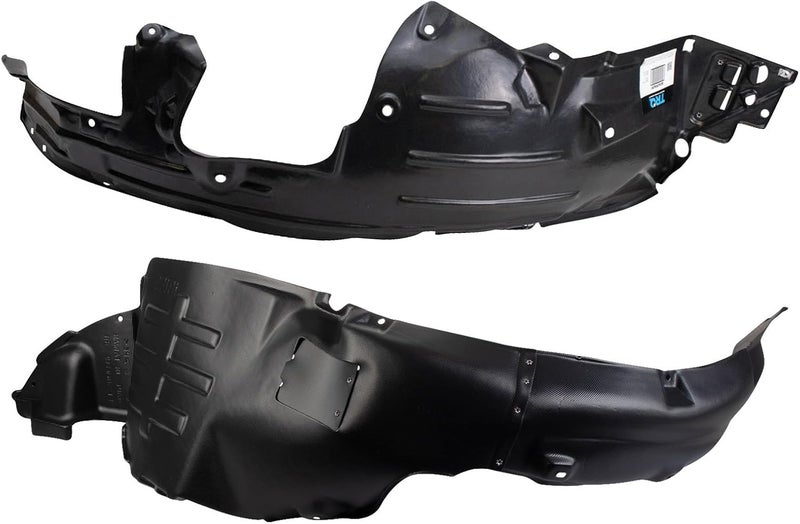 TRQ Inner Fender Liner Set Compatible with 2011-2013 Hyundai Sonata HY1248124 HY1249124 - Image 1